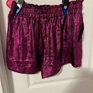 a new day magenta metallic shorts